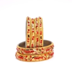 Golden Ember Stone Bangle Set - Image 5