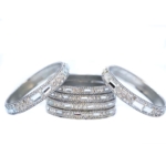 Silver Mirage Stone Bangles - Image 6