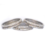 Crystal Frost Silver Bangle Set - Image 5