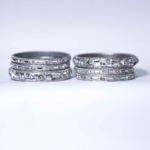 Intricate Silver-Toned Bangle Set - Image 6