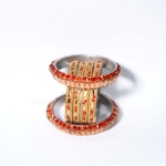 Gold & Ruby-Red Bangle Set - Image 6