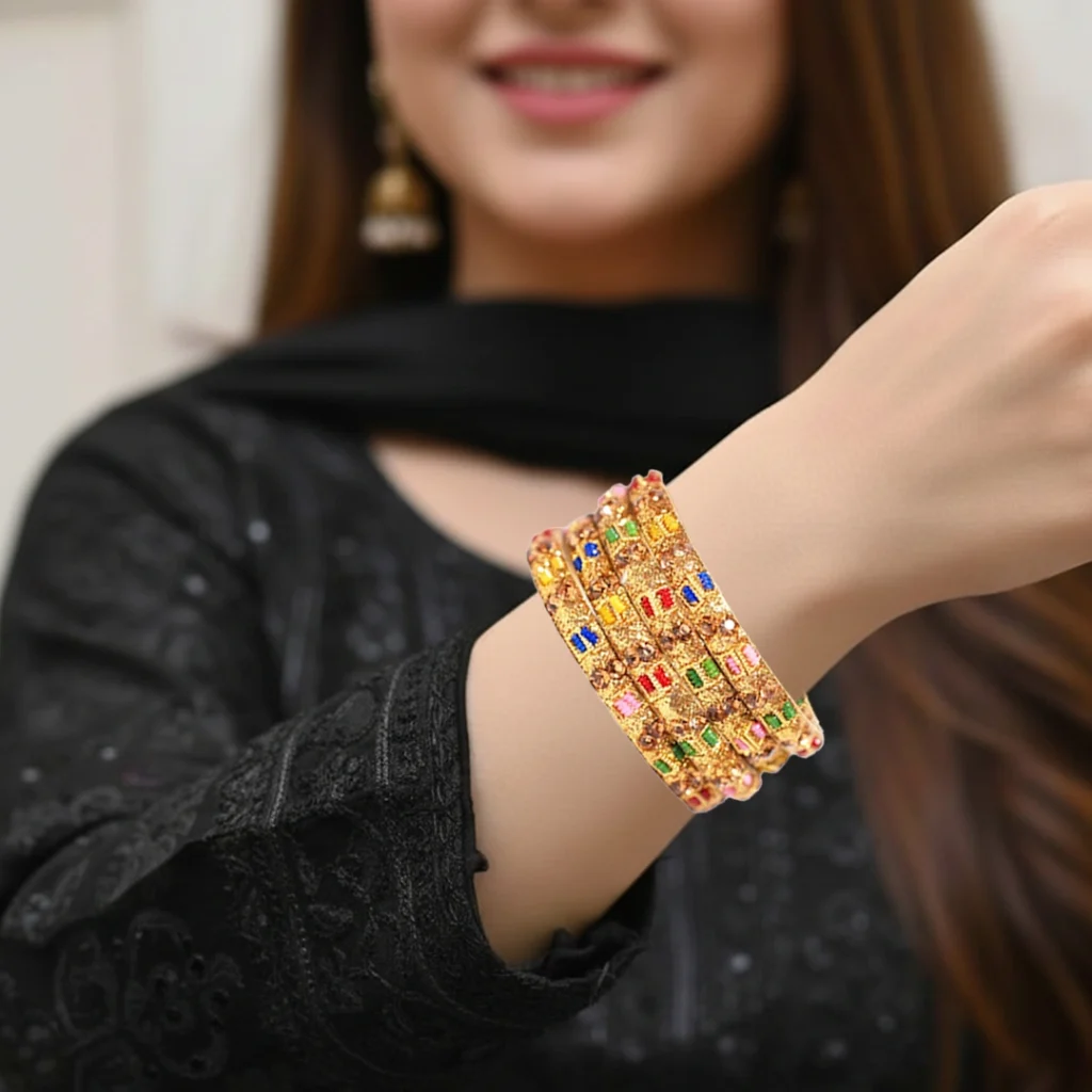 Gold-Plated Bangle Set