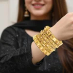 Golden Mosaic Royale Bangles - Image 2
