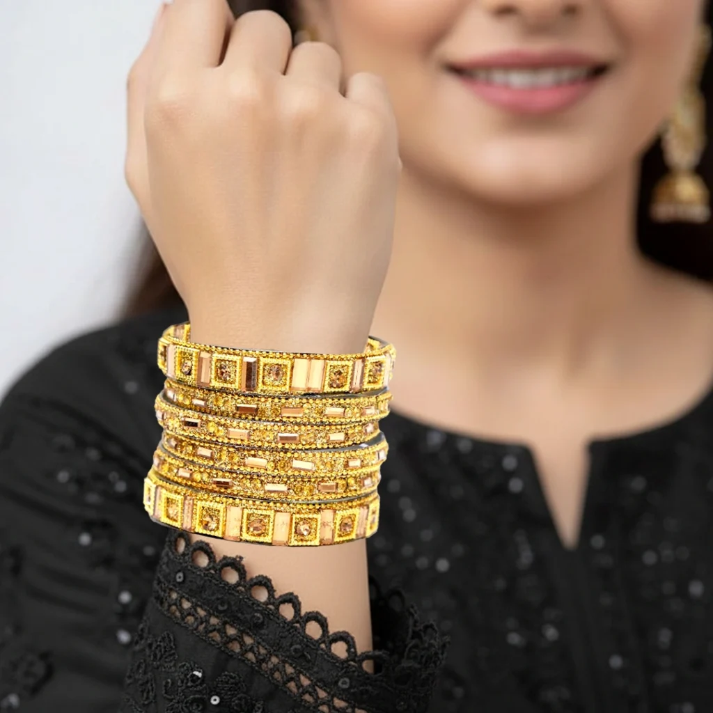Golden Mosaic Royale Bangles