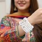 Pearl Glow White Bangle Set - Image 2