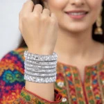 Silver Luxe Tile Bangles - Image 3