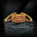 Scarlet Elegance Crystal Bangles - Image 4