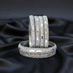 Silver Mirage Stone Bangles - Image 4