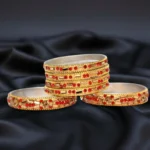 Golden Ember Stone Bangle Set - Image 4