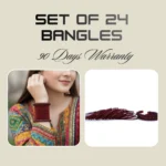 Velvet Radiance Maroon Bangles Set - Image 7