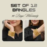 Golden Geometric Charm Bangles - Image 8