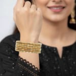 Golden Spark Weave Bangles - Image 3