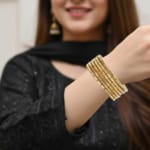 Golden Spark Weave Bangles - Image 2