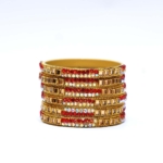 Scarlet Elegance Crystal Bangles - Image 7