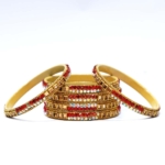 Scarlet Elegance Crystal Bangles - Image 6