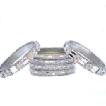 Frosted Prism Silver Bangles - Image 6