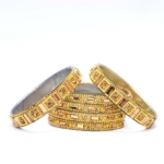 Golden Mosaic Royale Bangles - Image 5