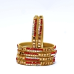 Scarlet Elegance Crystal Bangles - Image 5