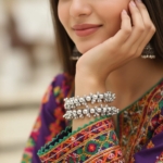 Silver Ghungroo Drape Bangles