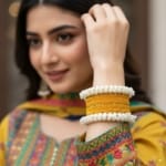 Sunshine Pearl Glow Bangles