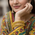 Golden Ghungroo Drape Bangles