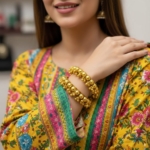 Golden Ghungroo Drape Bangles - Image 3