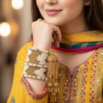 Ivory Royale Bridal Set (Jhumar + Bangles) - Image 2