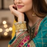 Golden Glam Stone Bangles