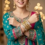 Golden Glam Stone Bangles - Image 2